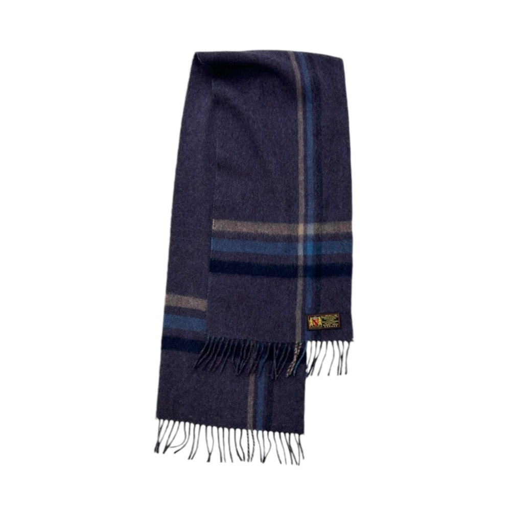 Vintage V. Fraas German Plaid Lambswool Scarf